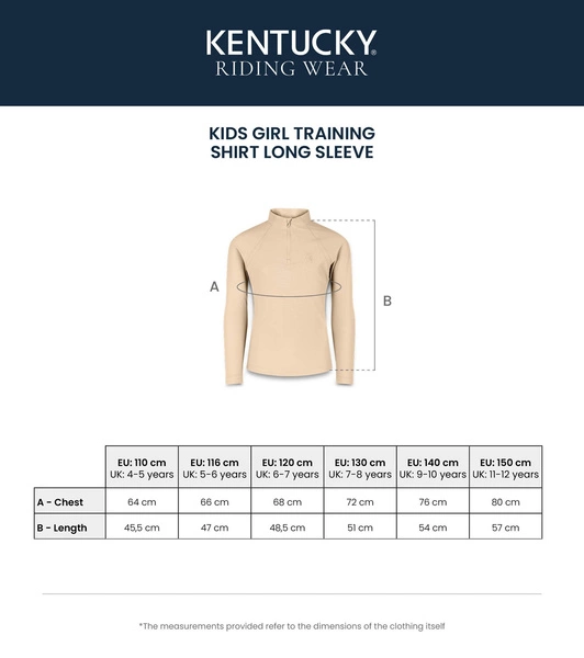 Dziewczęca koszula treningowa Kentucky Madrid z długim rękawem - beżowa