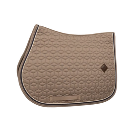 Kentucky czaprak Classic Custom - beżowy z granatowo-beżowym sznureczkiem