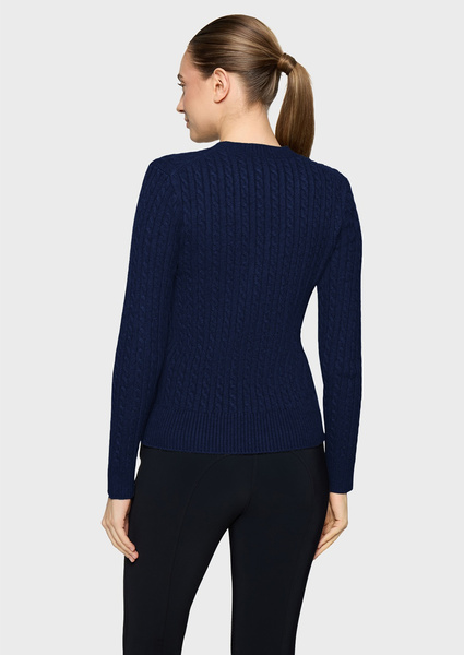 Sweter Samshield Lisandra Twisted - granatowy