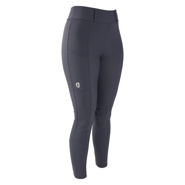 Damskie legginsy Kentucky Classic z kolanowym lejem - niebieskie