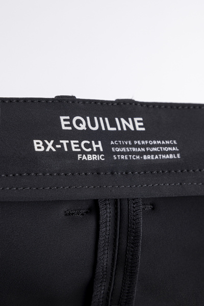 Damskie bryczesy Equiline Cornek z lejem kolanowym BX-TECH - czarne