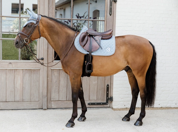 Kentucky czaprak Onion Quilt 3D Logo - błękitny