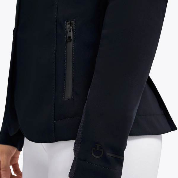 Damski frak R-EVO Light Tech Knit Zip Cavalleria Toscana GGD037 - granatowy