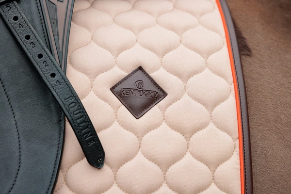 Kentucky czaprak Onion Quilt Neon Leather - beżowy