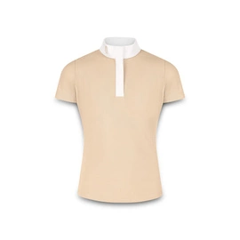 Dziewczęca koszula konkursowa Kentucky Tokyo z krótkim rękawem - beżowa