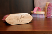 Szczotka z długim włosiem do sierści Sammy Kids Pony Kentucky Grooming Deluxe - różowa