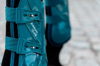 Kentucky Bamboo Tendon Boots Elastic na przednie nogi - szmaragdowe