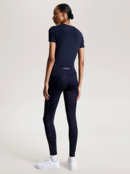 Legginsy Tommy Hilfiger Orlando - granat desert sky
