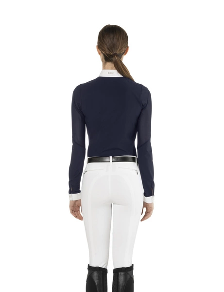 Damska koszula konkursowa z długim rękawem Ego7 Teresa - granatowa