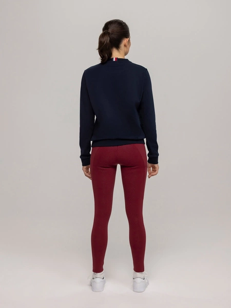 Ocieplane legginsy Tommy Hilfiger Vermont - burgundowe