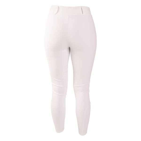 Damskie legginsy Kentucky Classic z kolanowym lejem - białe