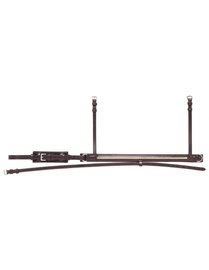 Nachrapnik szwedzki Equiline NB0455 ozdobiony złotymi kosteczkami - czarny