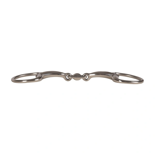 Velari wędzidło Eggbutt Double Jointed Stainless Steel 14 mm