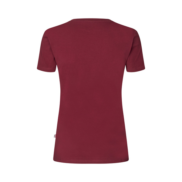Damska koszulka treningowa Kingsland Classic Ladies Logo T-shirt - bordowa