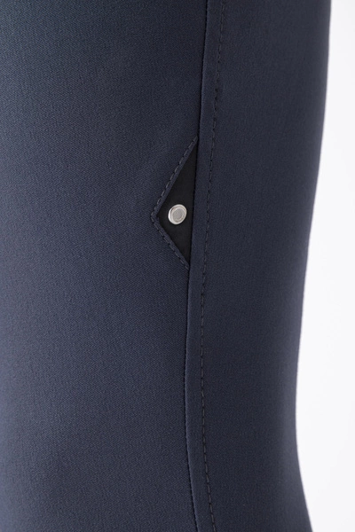 Męskie bryczesy Equiline Willow lej kolanowy X-Grip - granatowe