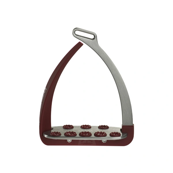 Strzemiona Veredus Vita Stirrup Steel1 - bordowe