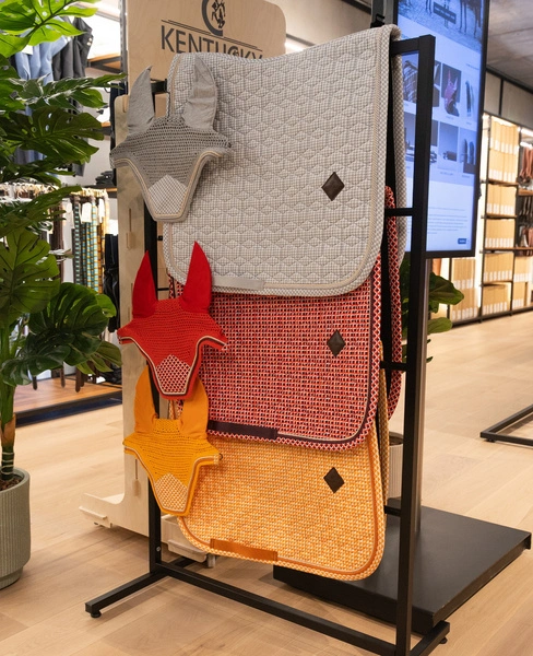 Nauszniki Kentucky Wellington Velvet Printing - szary / biały