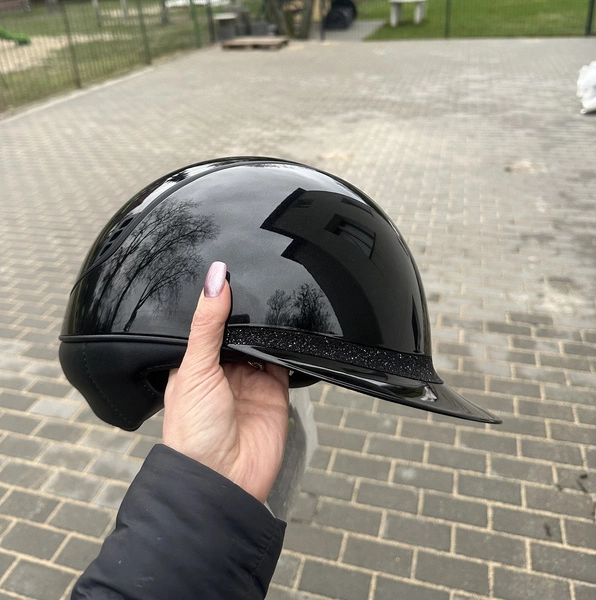 Kask Samshield Miss Shadowglossy Frontal band Crystal Farbic Swarovski 2.0 - Black