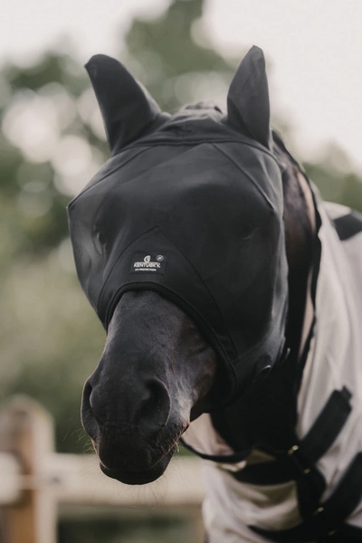 Kentucky maska na owady Classic - z uszami czarna