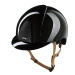 Kask KEP Smart NOVA Polish Star Black - czarny z brązowymi paskami