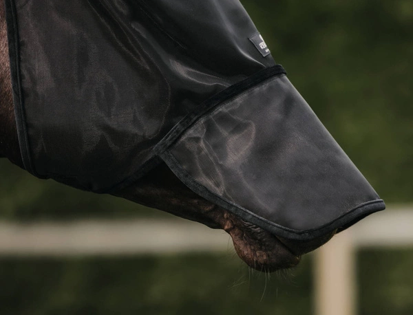 Kentucky maska na owady Classic - z uszami i osłoną na nos - czarna