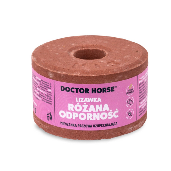 Doctor Horse - lizawka dla koni - Różana Odporność – Dzika Róża 750g