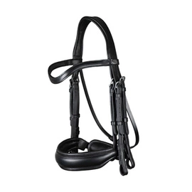 Ogłowie munsztukowe Dy'on z szerokim matowym nachrapnikiem szwedzkim Working