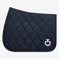 Czaprak New Circular Quilted Jersey Dressage - granatowy
