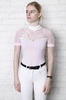 Koszula konkursowa Fleur de Lys Equestrian Cristall Short - różowa