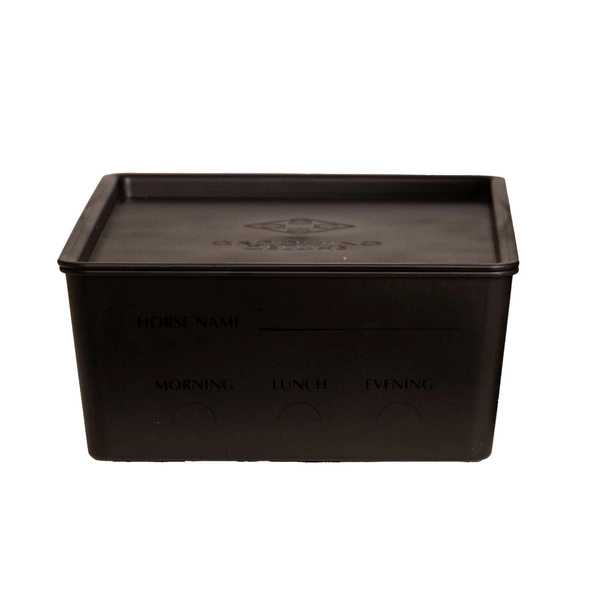 Pudełko na paszę z pokrywką 3,5 L Kentucky - czarne