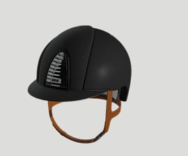 Kask KEP Cromo 2.0 Matt - czarny z beżowymi paskami