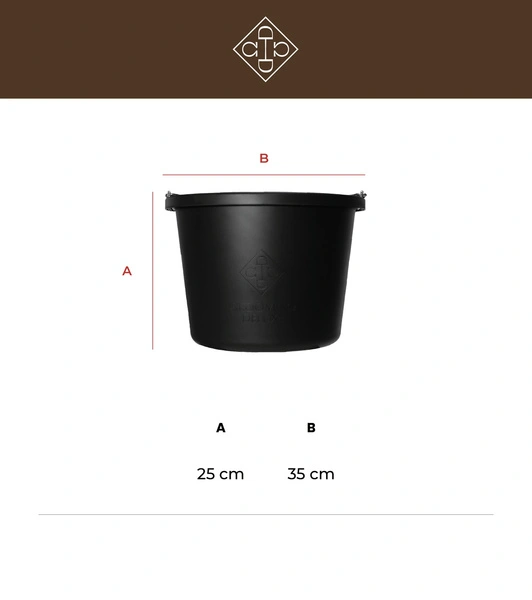 Wiadro 12 L Kentucky - pudrowy róż