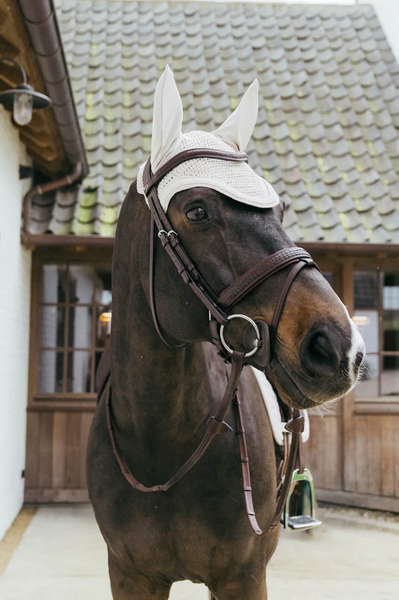Kentucky nauszniki Wellington Plaited Cord - beżowe
