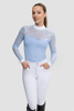 Koszula konkursowa Fleur de Lys Equestrian Cristall - błękitna