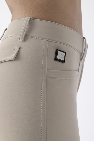 Damskie bryczesy Equiline Ceriek z pełnym lejem X-Grip - beżowe