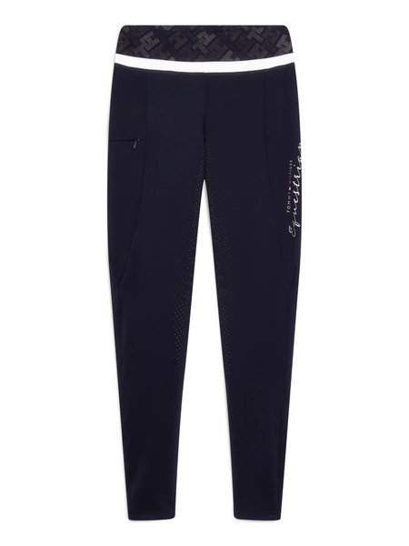 Legginsy Tommy Hilfiger Tampa - granat desert sky