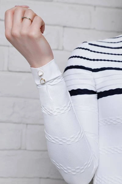 Koszula konkursowa Fleur de Lys Equestrian Hazel - biała