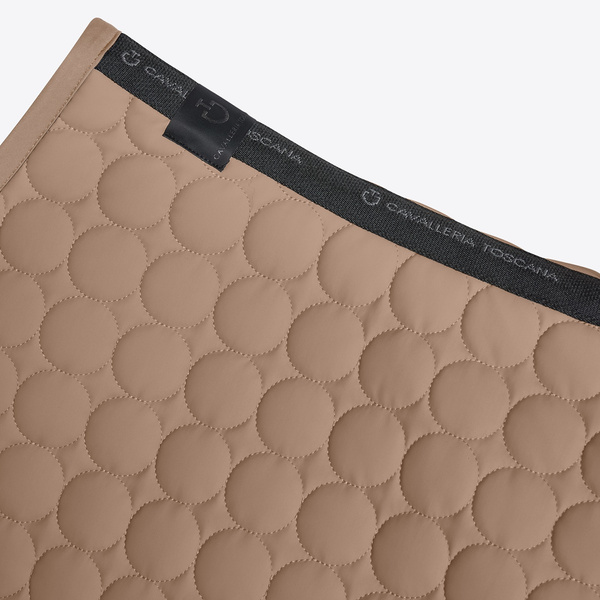 Czaprak Circle Quilted Jumping Saddle Pad - beżowy