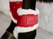 Kentucky Ochraniacze Vegan Sheepskin Young Horse Fetlock Velvet na zadnie nogi - czerwone