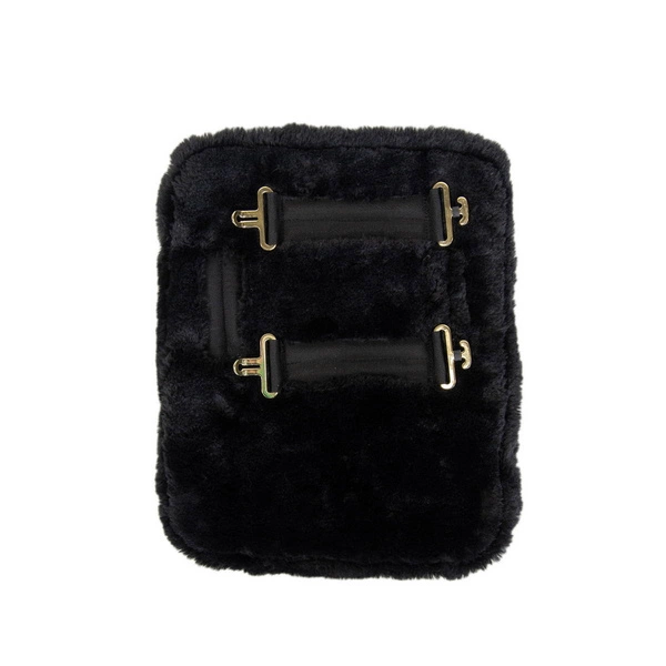 Kentucky Chest Expanders Vegan Sheepskin z 2 klamrami - czarna
