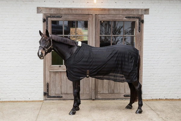 Derka Kentucky Light Striped Mesh Fly Sheet - czarna