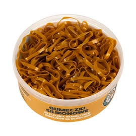 Mocne silikonowe gumki do grzywy Doctor Horse 500szt. - brązowe