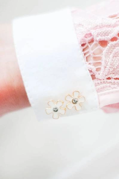 Koszula konkursowa Fleur de Lys Equestrian Cristall - różowa