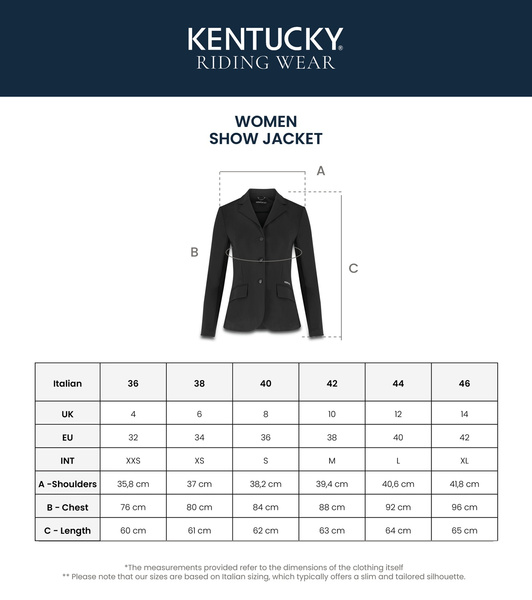 Damski frak Kentucky Classic - czarny