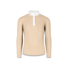 Dziewczęca koszula konkursowa Kentucky Tokyo z długim rękawem - beżowa