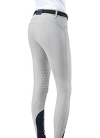 Damskie bryczesy Eqode by Equiline Delma z lejem kolanowym Q-Grip - szare