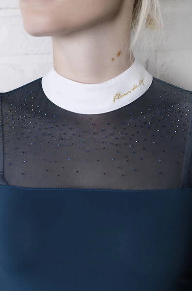 Koszula konkursowa Fleur de Lys Equestrian Cindy - ciemno zielona