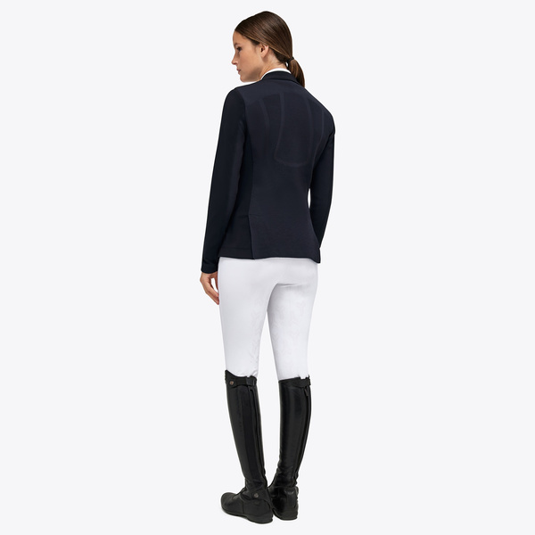 Damski frak R-EVO Light Tech Knit Zip Cavalleria Toscana GGD037 - granatowy