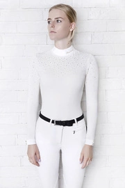 Koszula konkursowa Fleur de Lys Equestrian Holly - kremowa