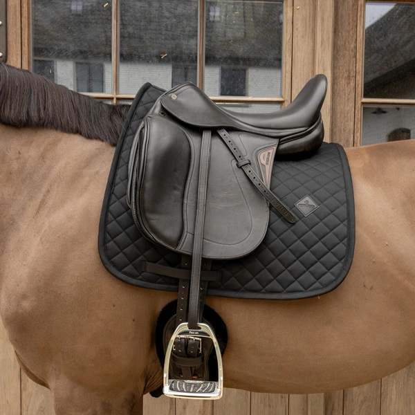 Kentucky czaprak Skin Friendly Saddle Pad Sheepskin Diamond - czarny
